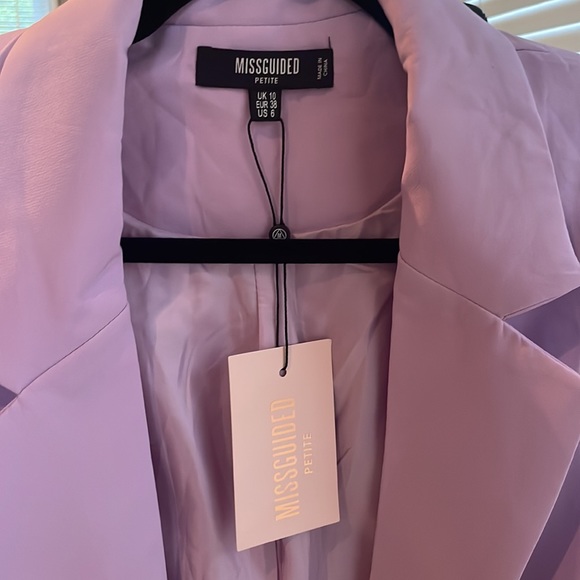 Lilac misguided blazer - Picture 3 of 5